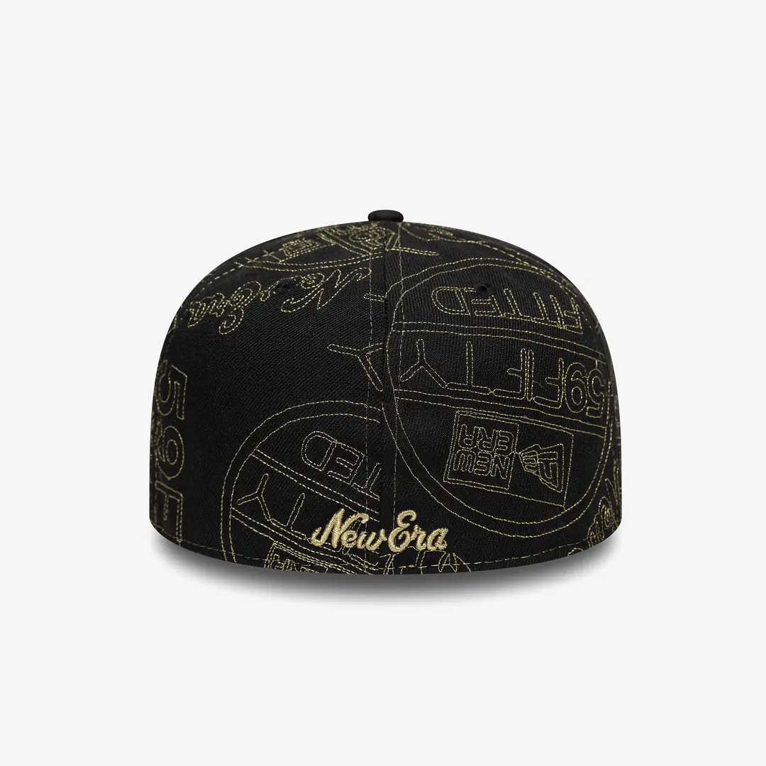 New Era New Era Sticker 59FIFTY Fitted Cap 'Black' - WUNDER