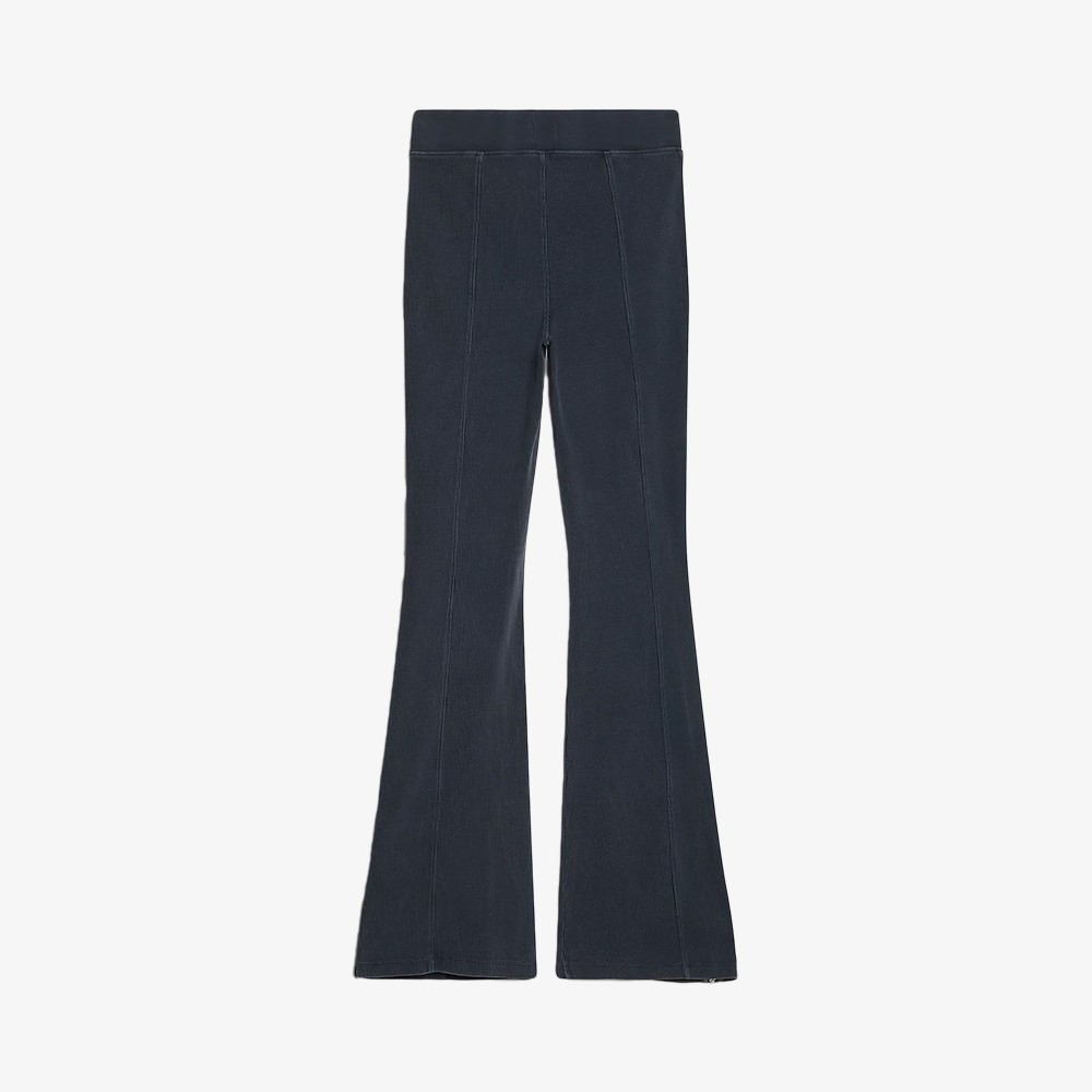 Zip Hem Flared Leggings 'Charcoal'