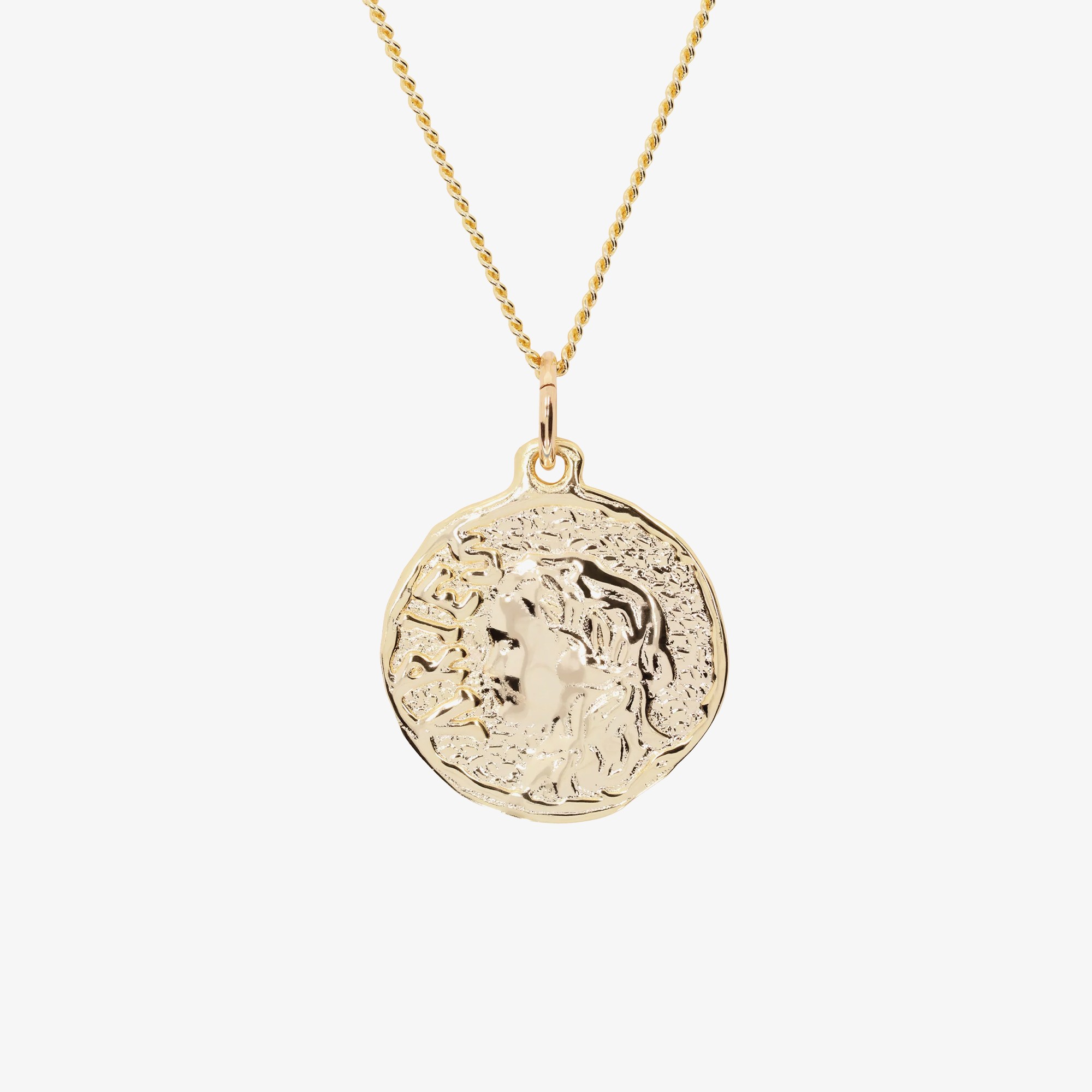 Chain Necklace With Roman Coin Pendant 'Gold'