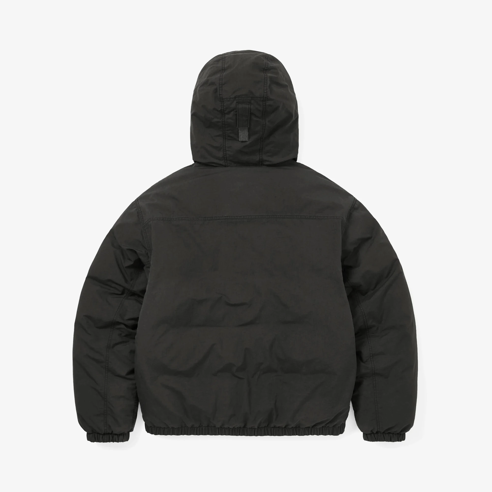 Washed Down Puffer Jacket 'Black'
