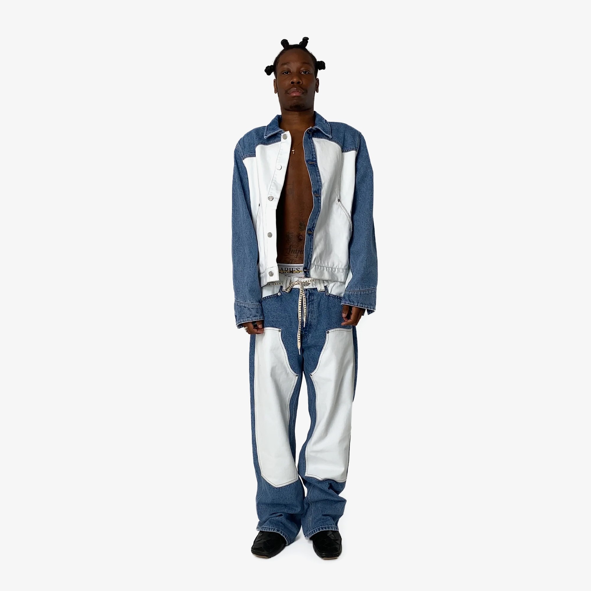 Patchwork Western Carpenter Jacket 'Multi'