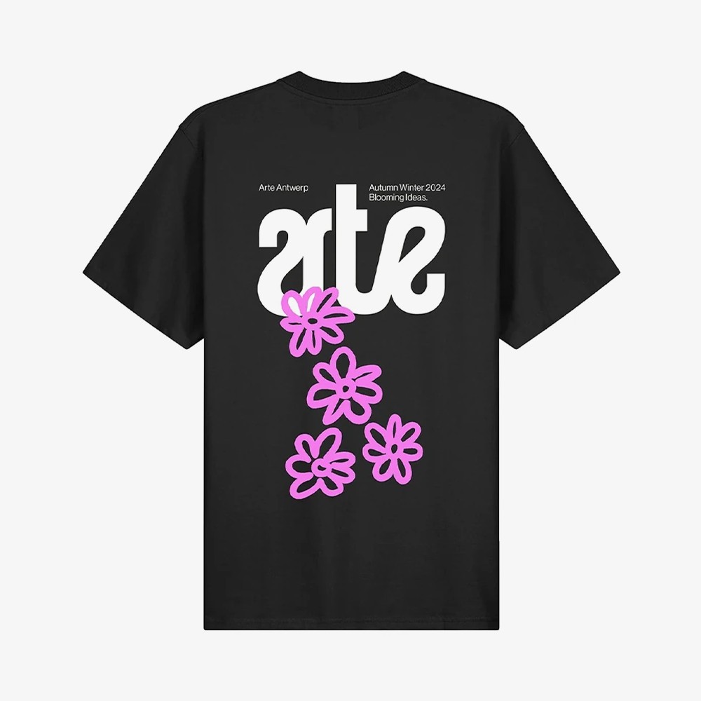 Flowers Back T-Shirt 'Black'