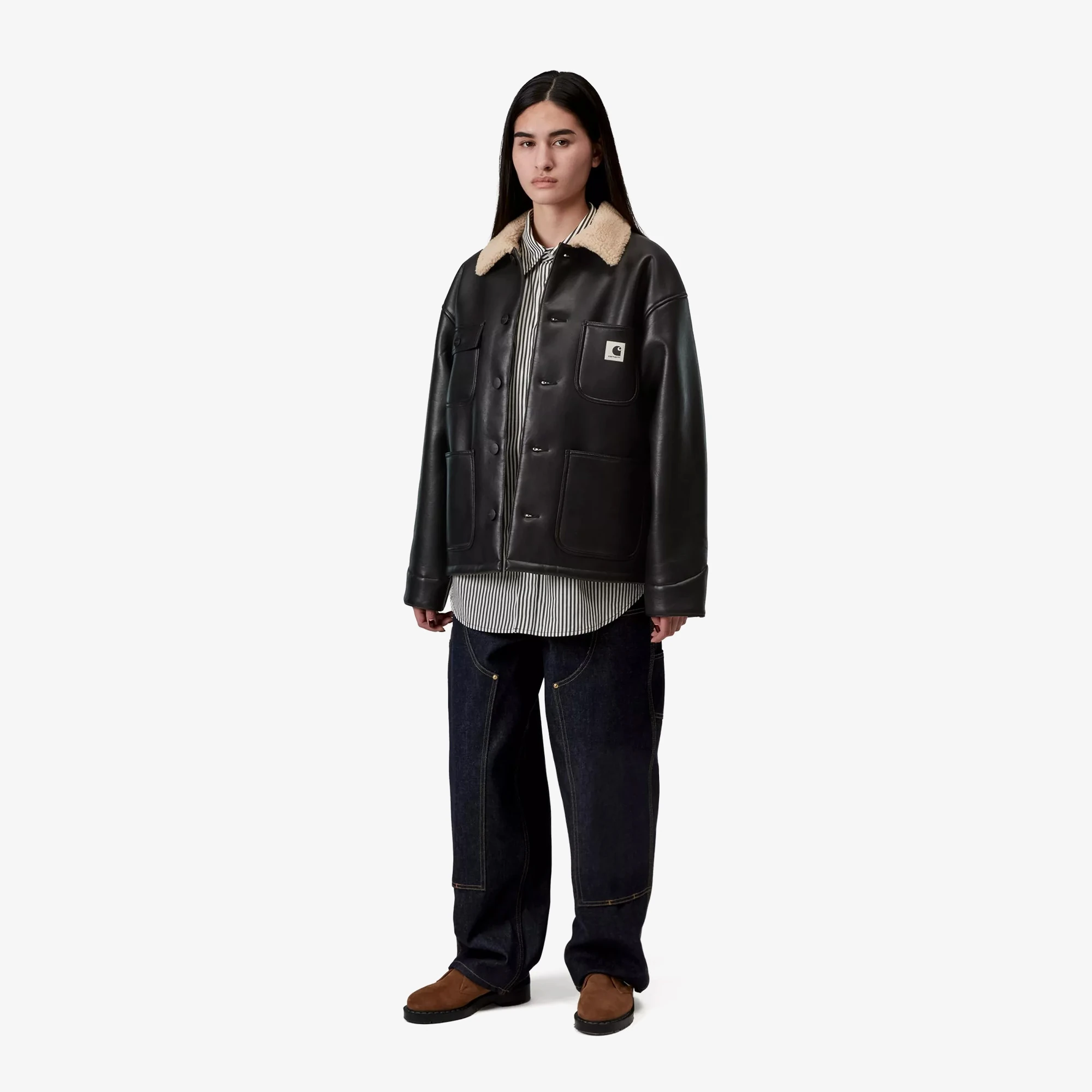Carhartt WIP W' Shepton OG Michigan Coat 'Black' - WUNDER