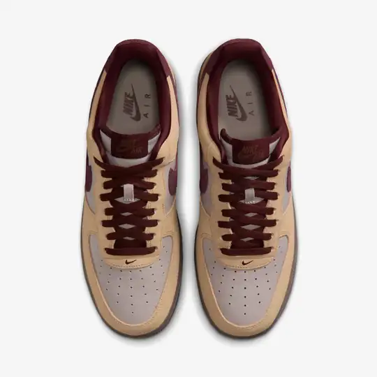 Nike Nike Sarı Air Force 1 Low '07 Premium 'Linen Moon Particle Burgundy' Wunder'de! Sarı - 7. görsel
