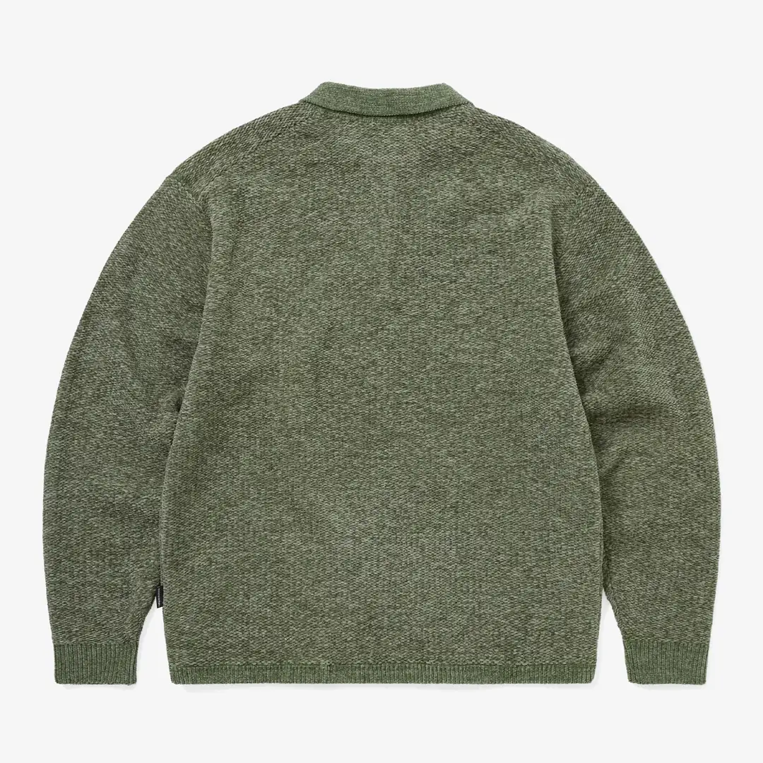 thisisneverthat Velvet Knit Polo 'Green' - WUNDER