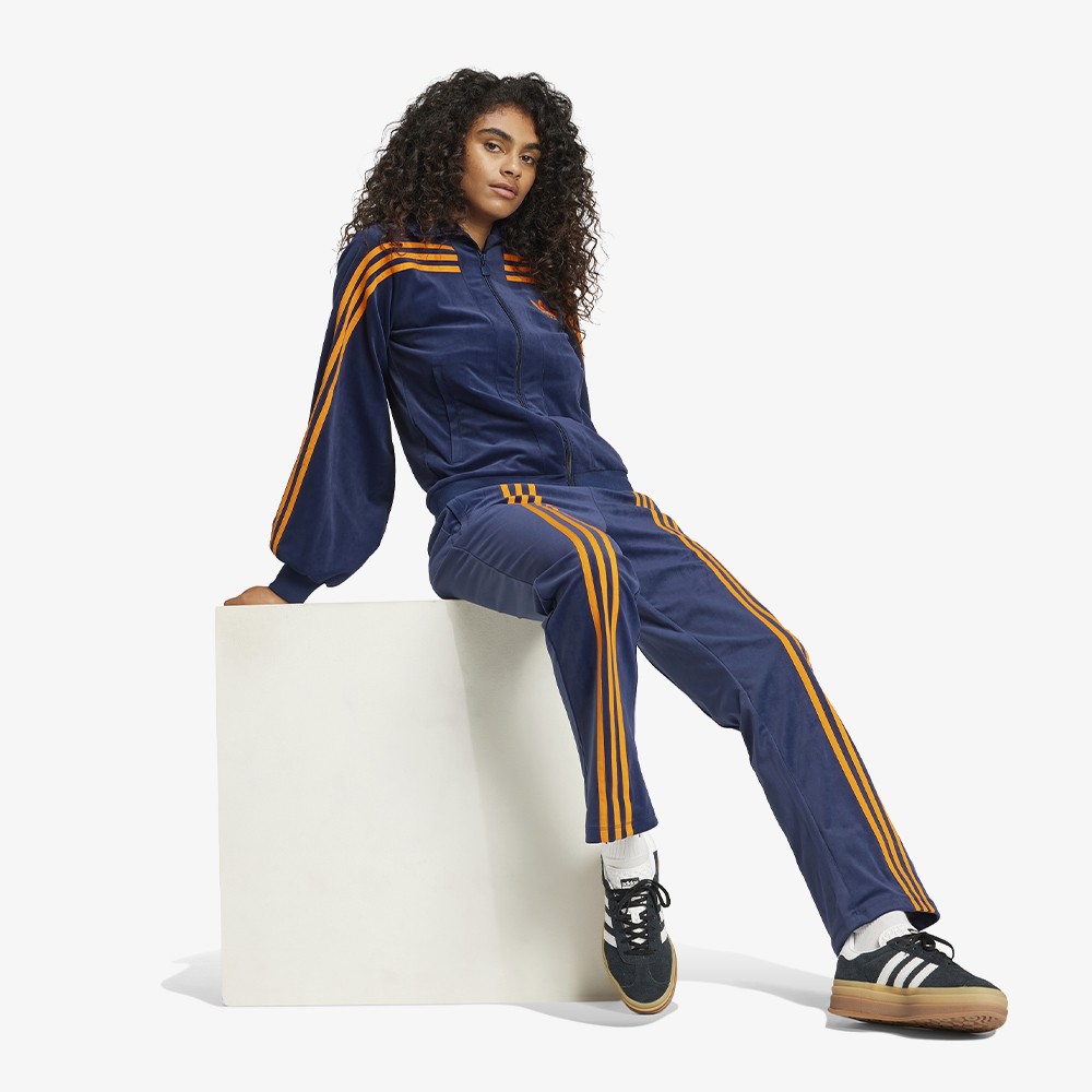 70s Velour Track Pants 'Night Indigo'