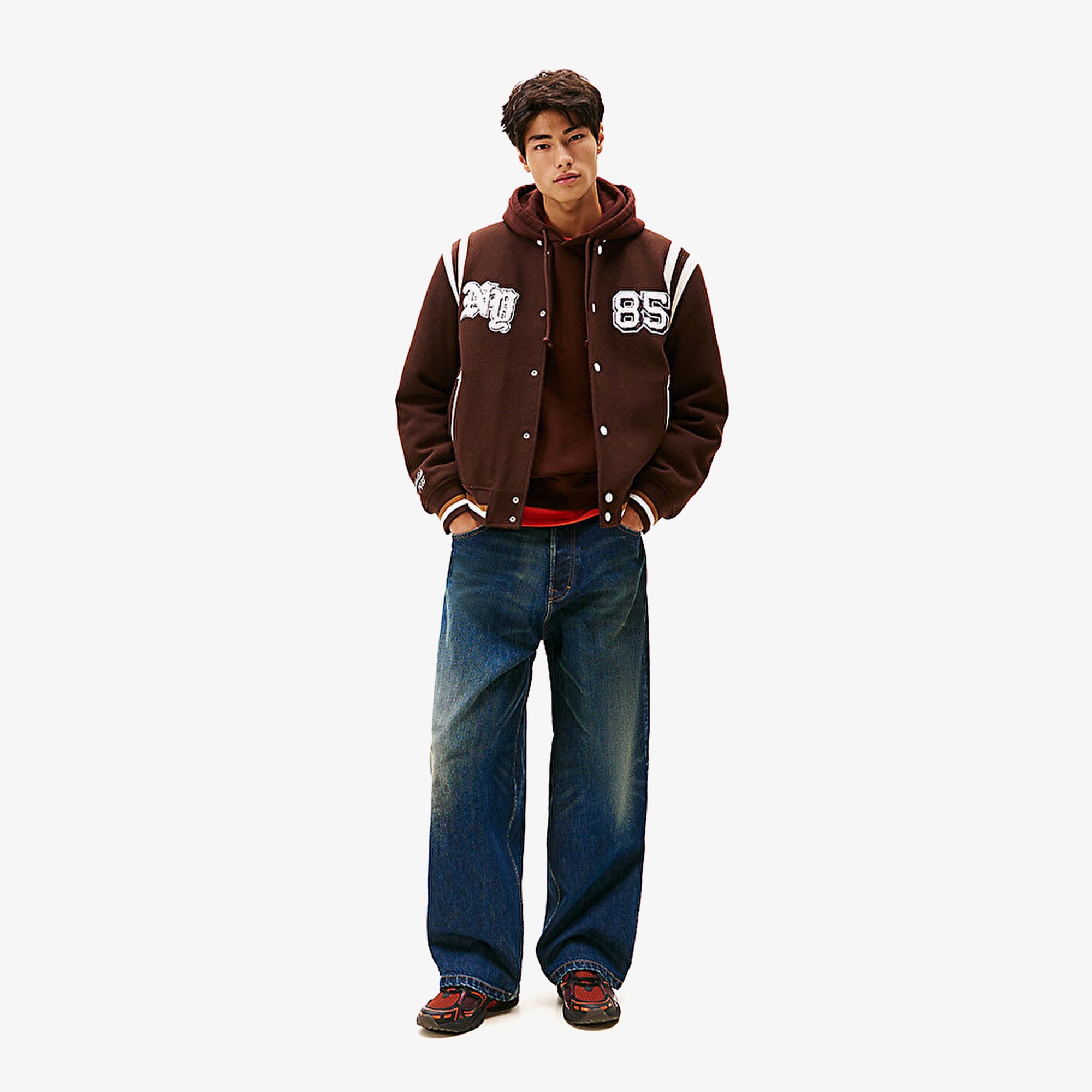Best Varsity Bomber Jacket 'Rich Brown'