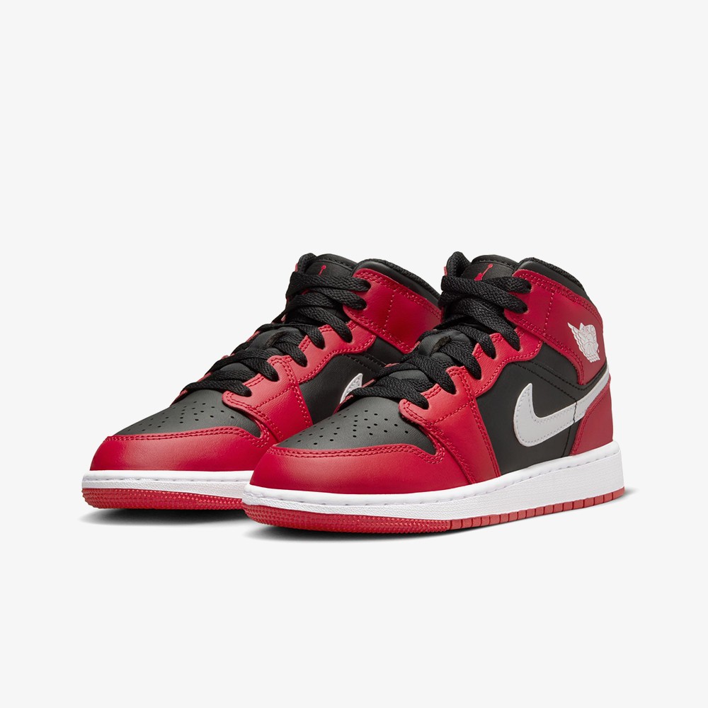 Air Jordan 1 Mid 'Gym Red Black White' (GS) 