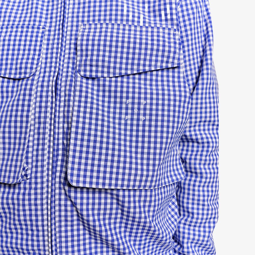 Checked Boxer Shirt 'Twilight Blue'