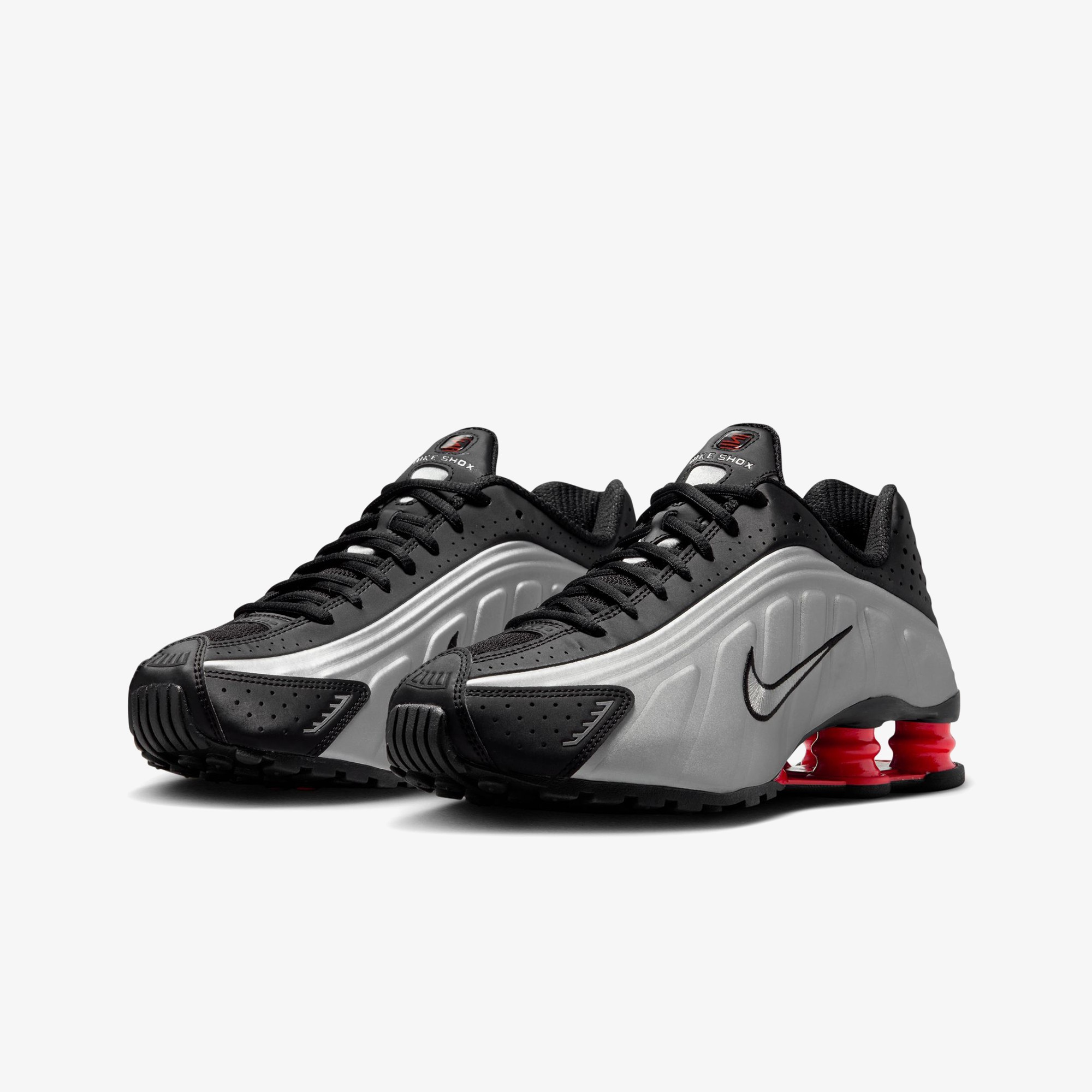 Shox R4 Black 'Metallic Silver'