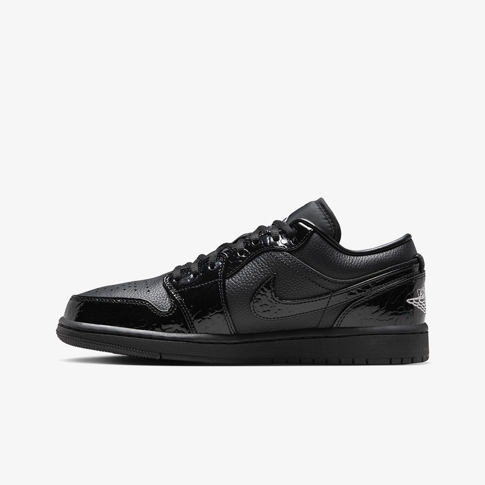 Air Jordan 1 Low SE Patent 'Elephant Black' (W)