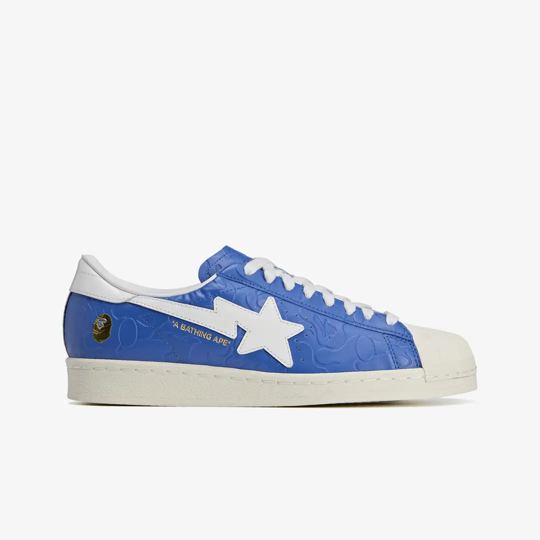 adidas BAPE SUPERSTAR マルチカラー adidas x BAPE Superstar V 'Blue' - WUNDER