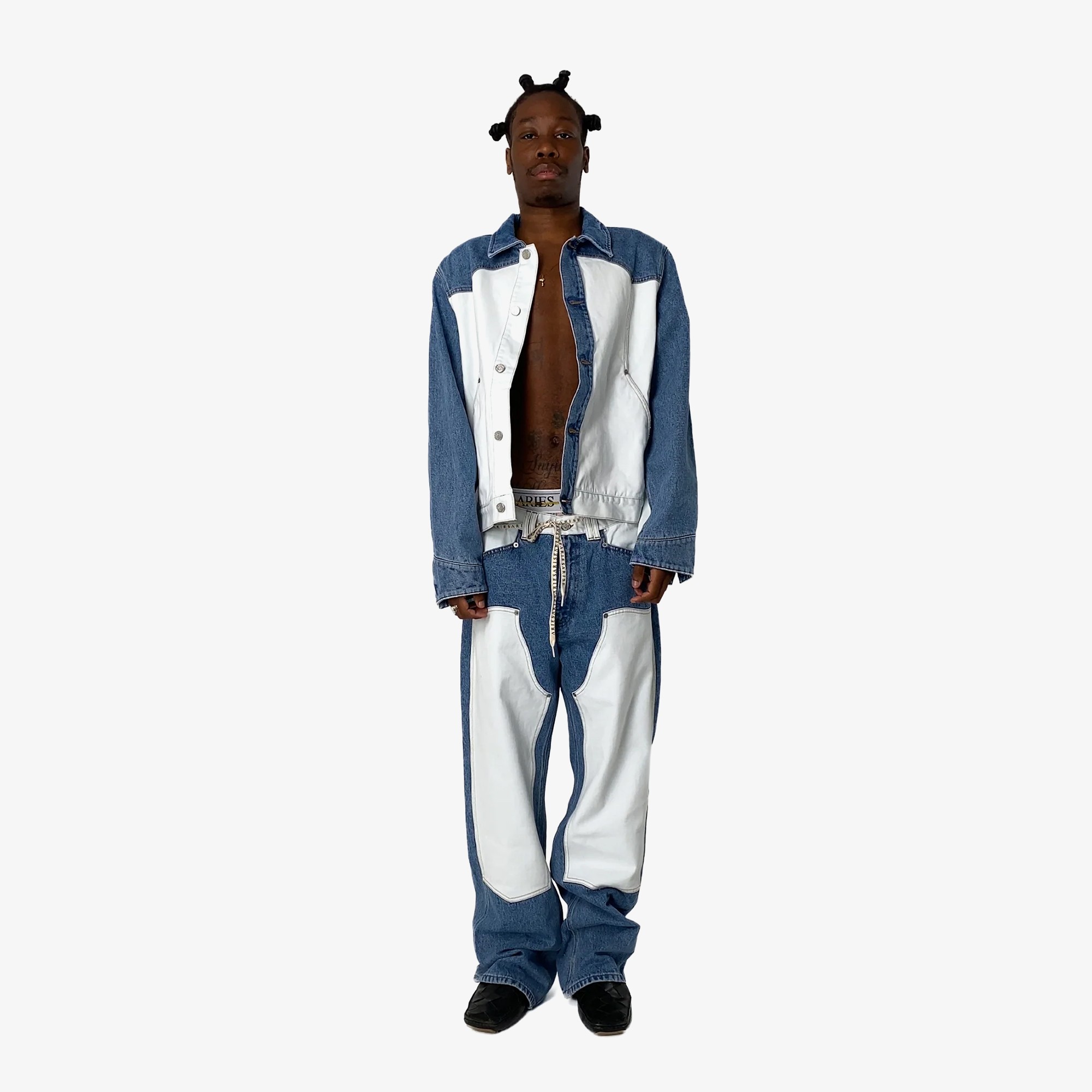 Patchwork Western Carpenter Jeans 'Multi'