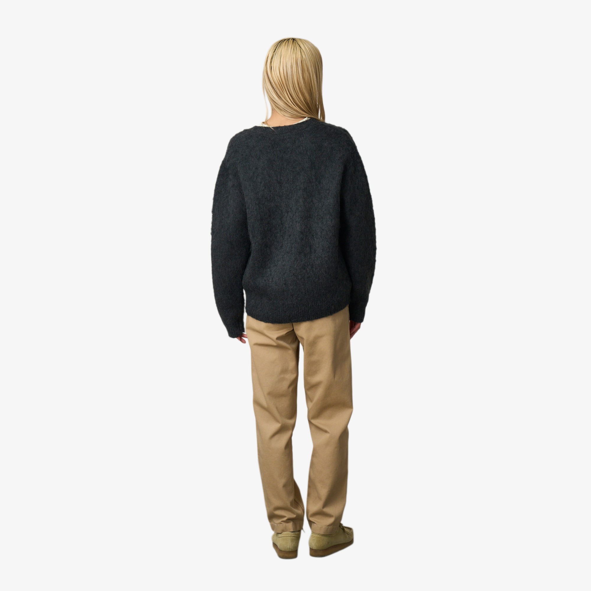 Mohair Cardigan 'Charcoal'
