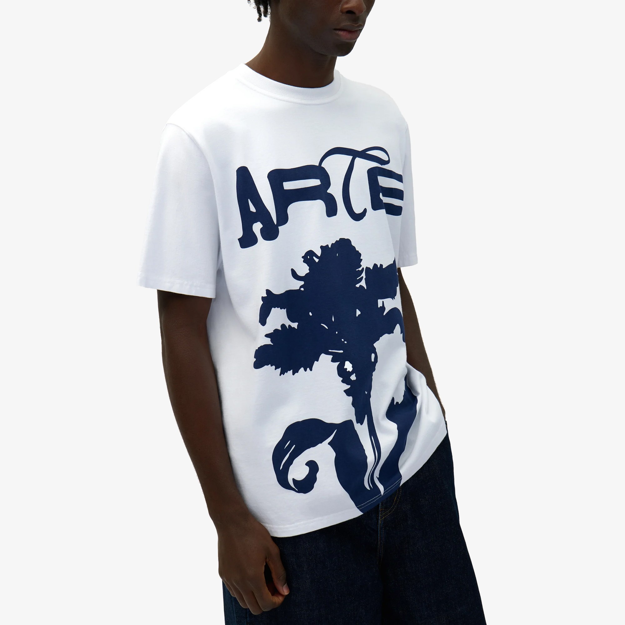 Big Flower Print T-Shirt 'White'