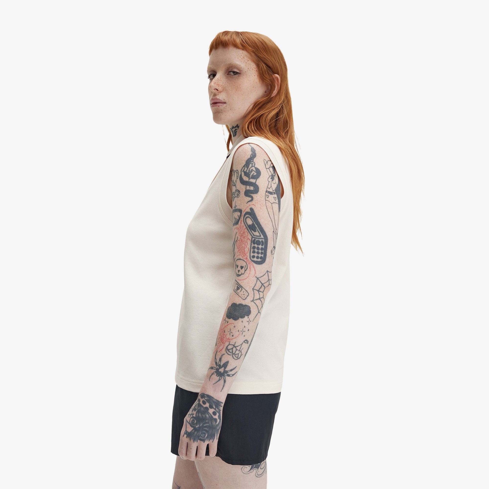 Sleeveless Shirt 'Silky Peach'