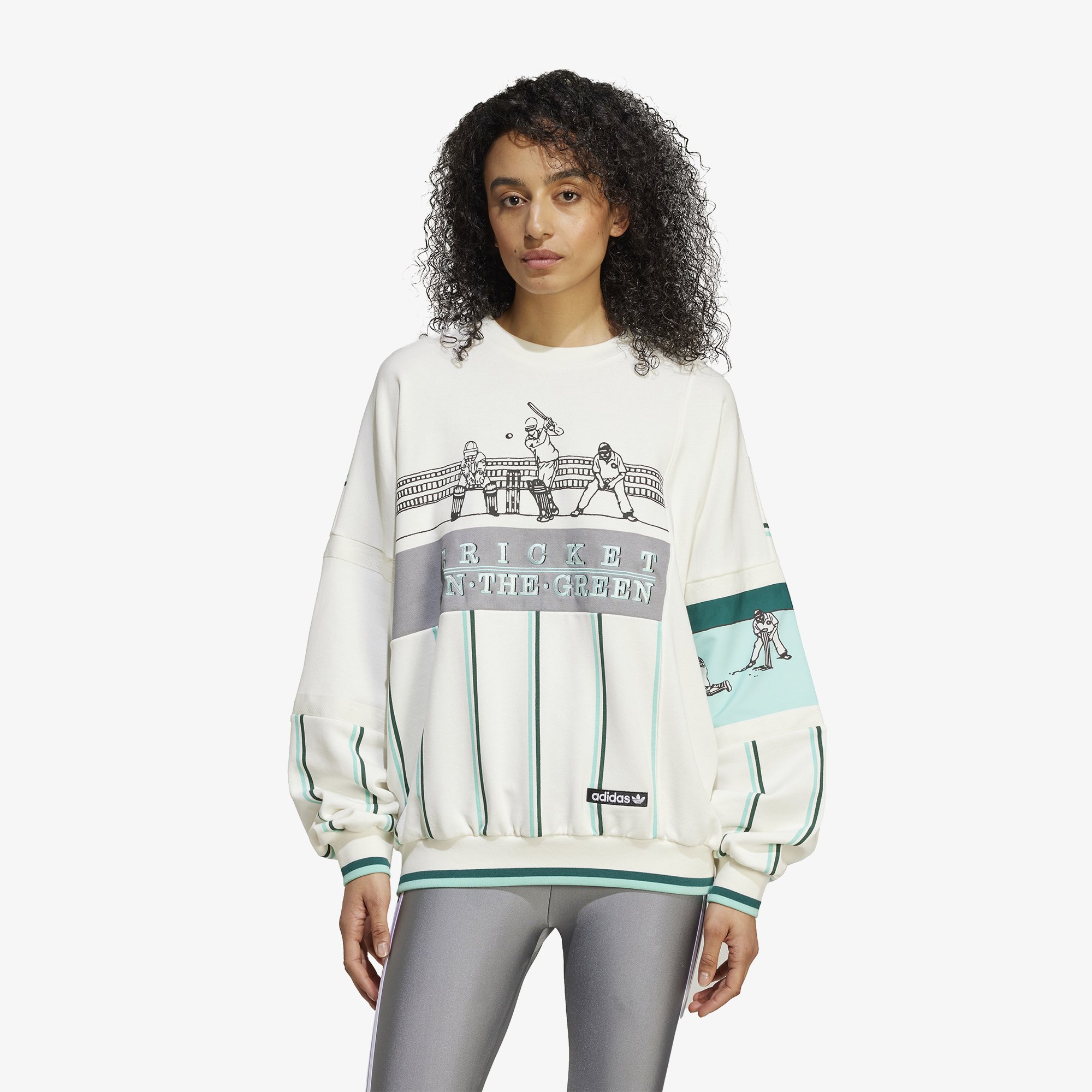 Retro Sports Cricket-Inspired Crewneck