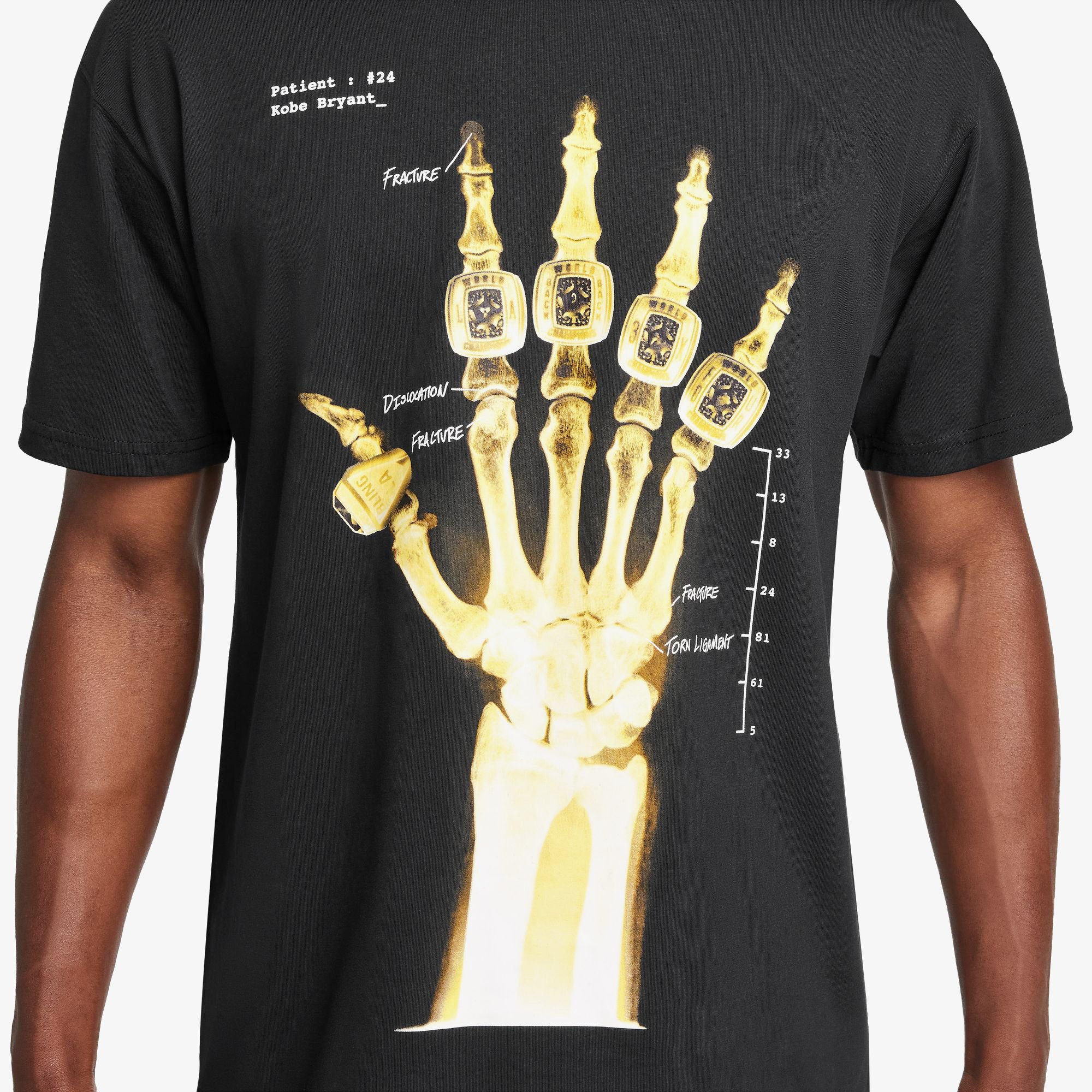 Kobe Bryant Broken Not Beaten T-Shirt 'Black'