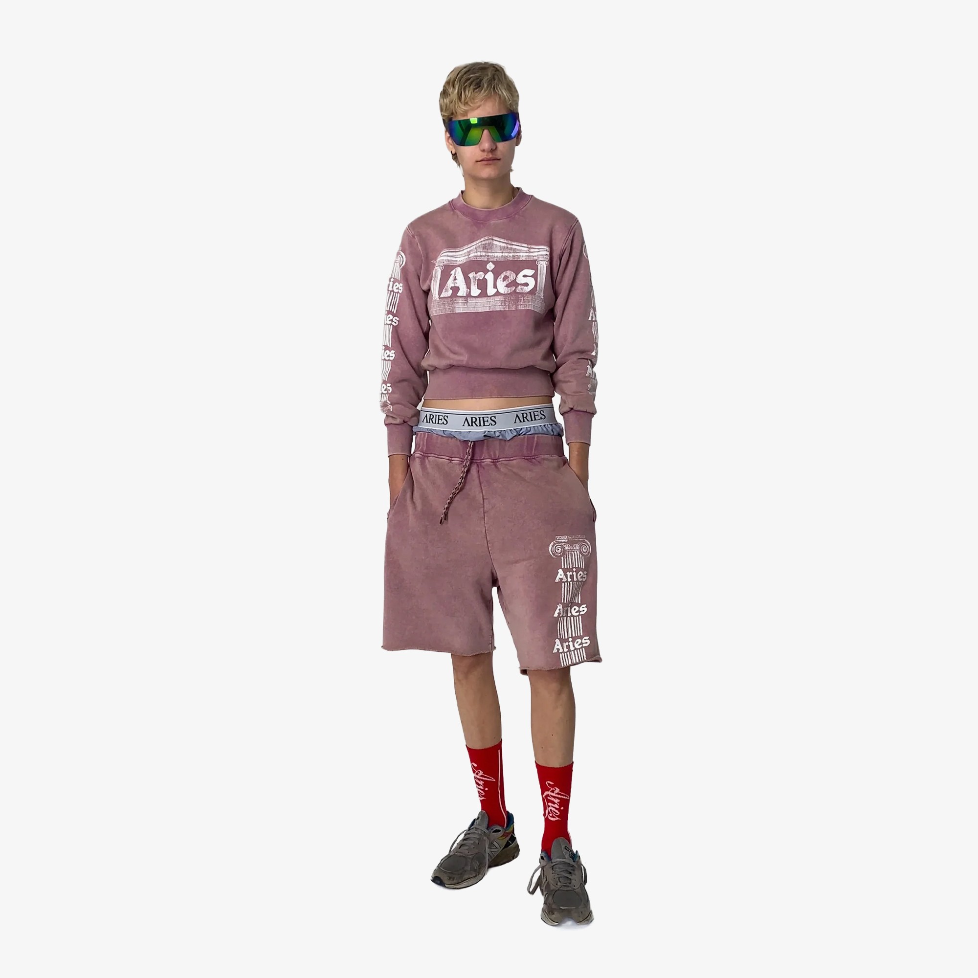 Aged Ancient Column Sweat 'Pink'