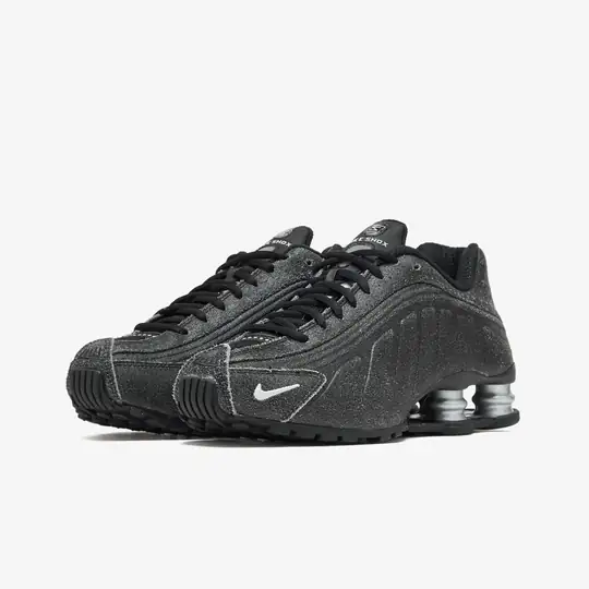 Shox R4 'Black Distressed Leather' - Görsel 5