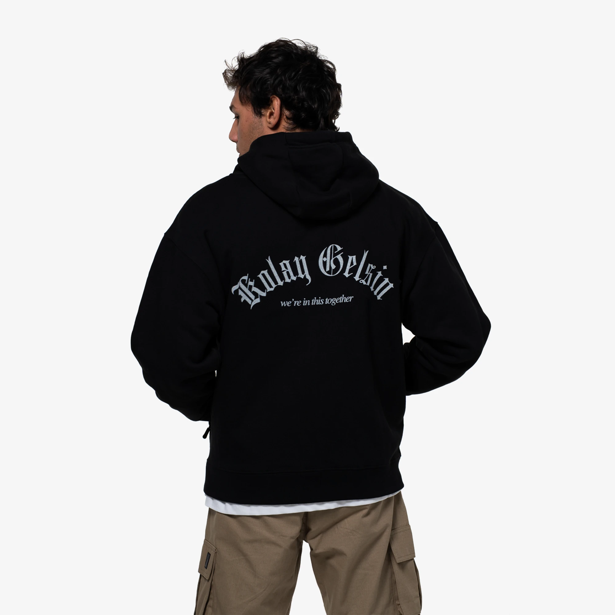Between Sides Kolay Hoodie 'Black' - WUNDER