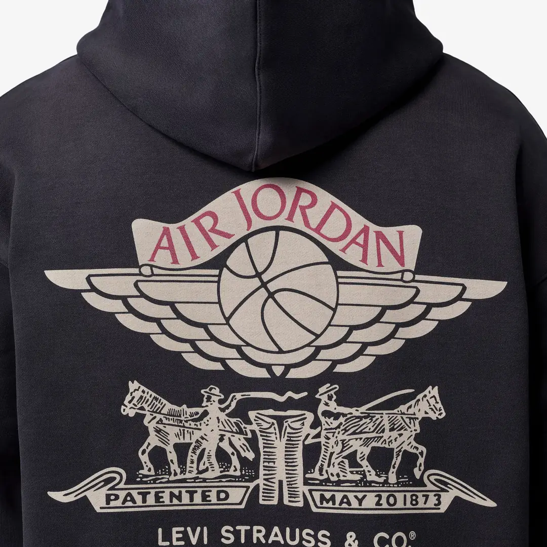 Air Jordan x Levi's® Full Zip Hoodie 'Black' - WUNDER