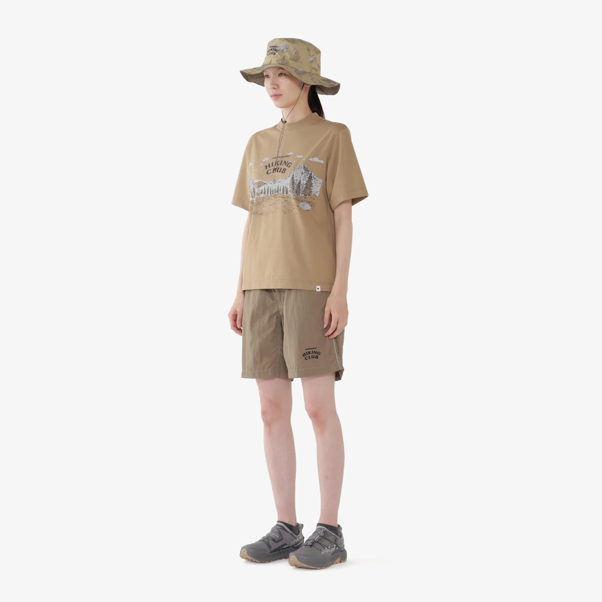 Hiking Club T-Shirt 'Light Brown'