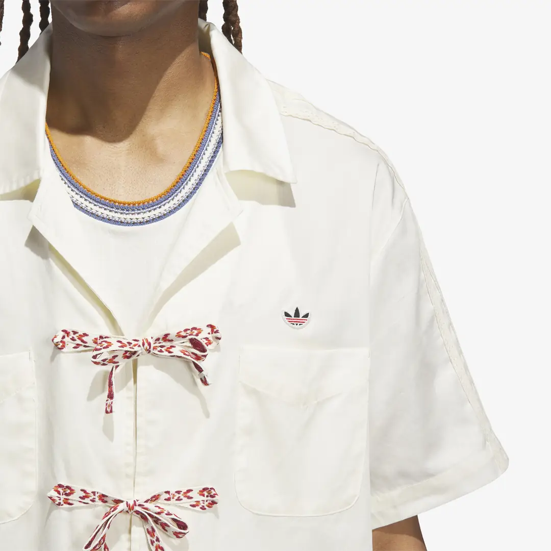 adidas x CLOT Bowling Shirt 'Crew White' - WUNDER