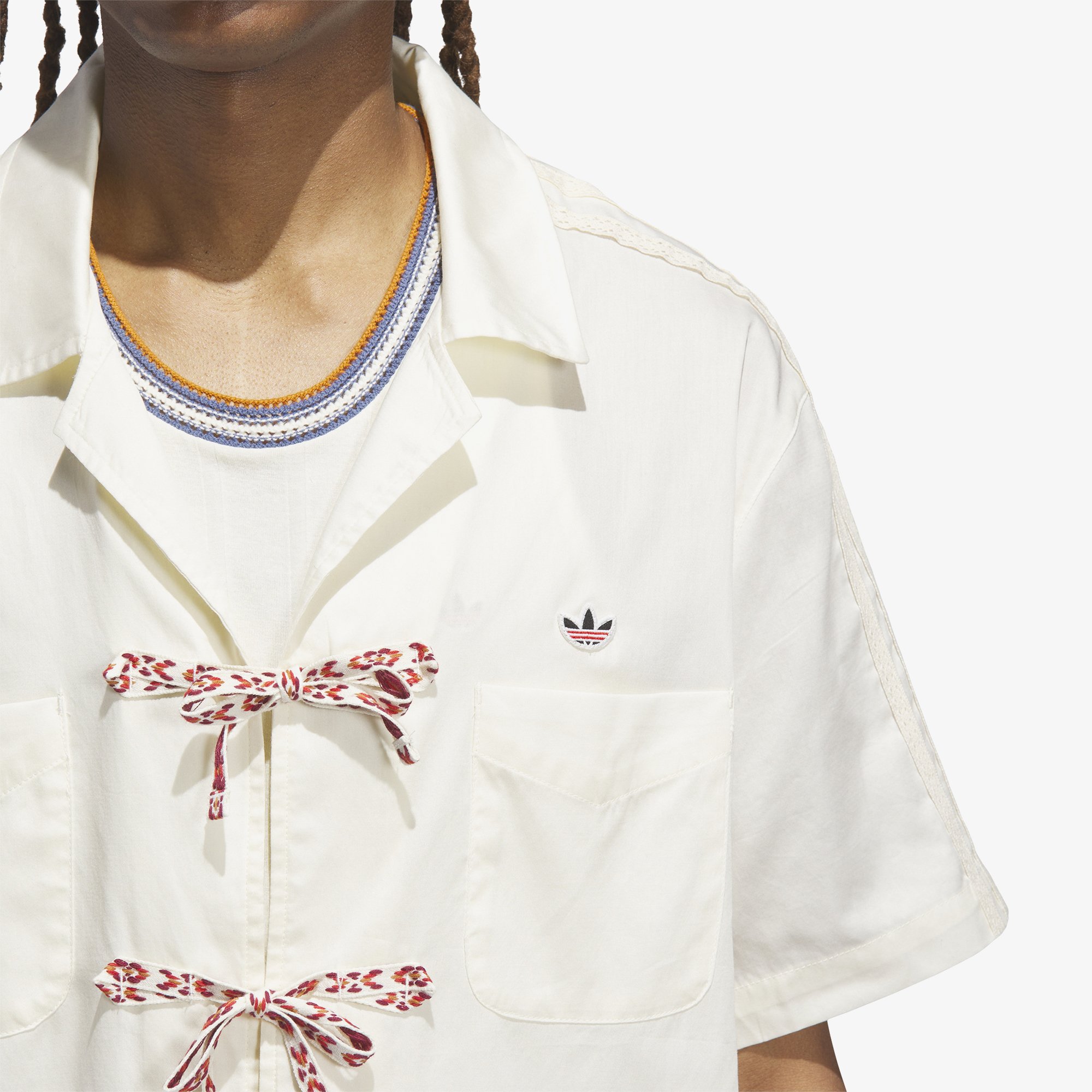 adidas x CLOT Bowling Shirt 'Crew White'