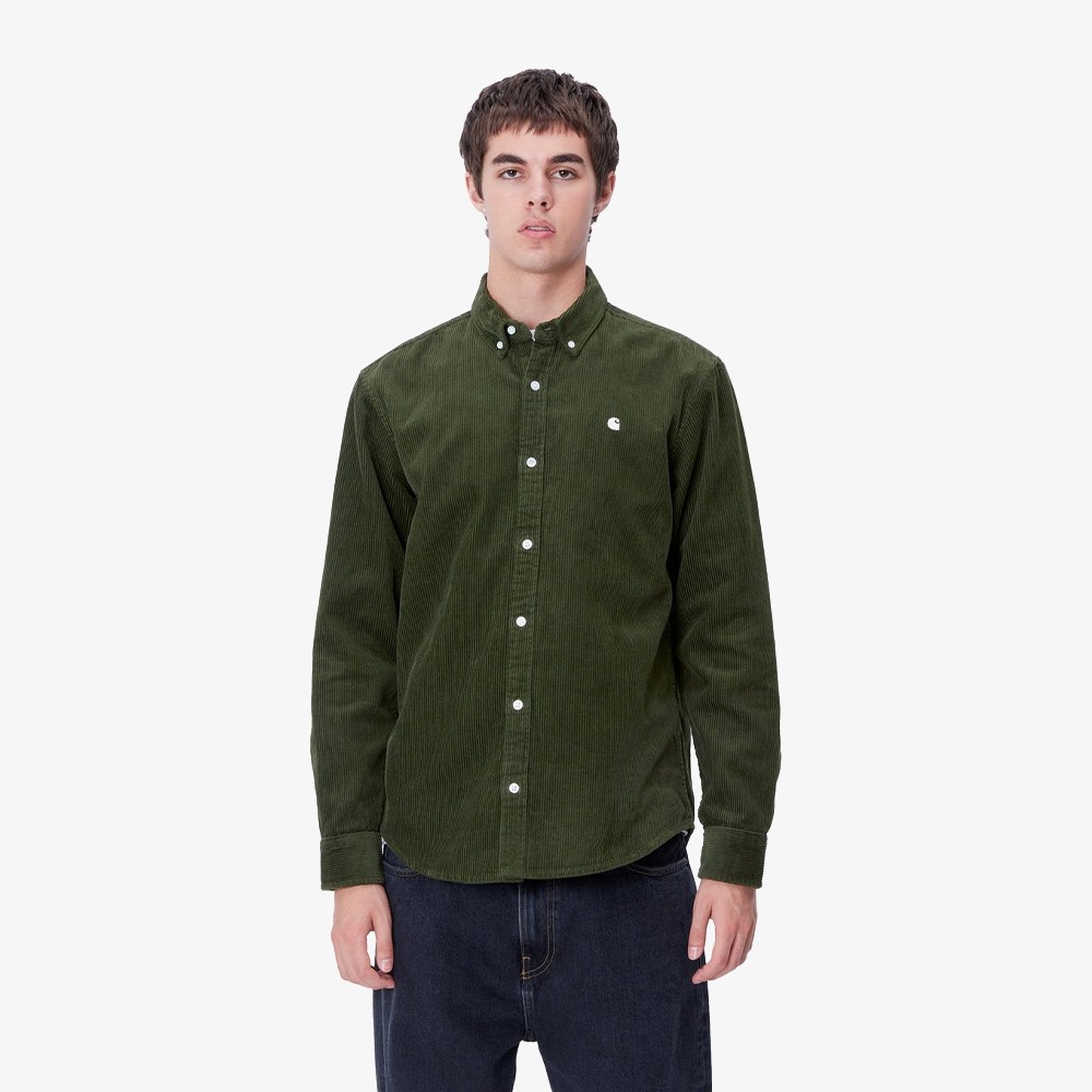 Madison Cord Shirt 'Tarragon'