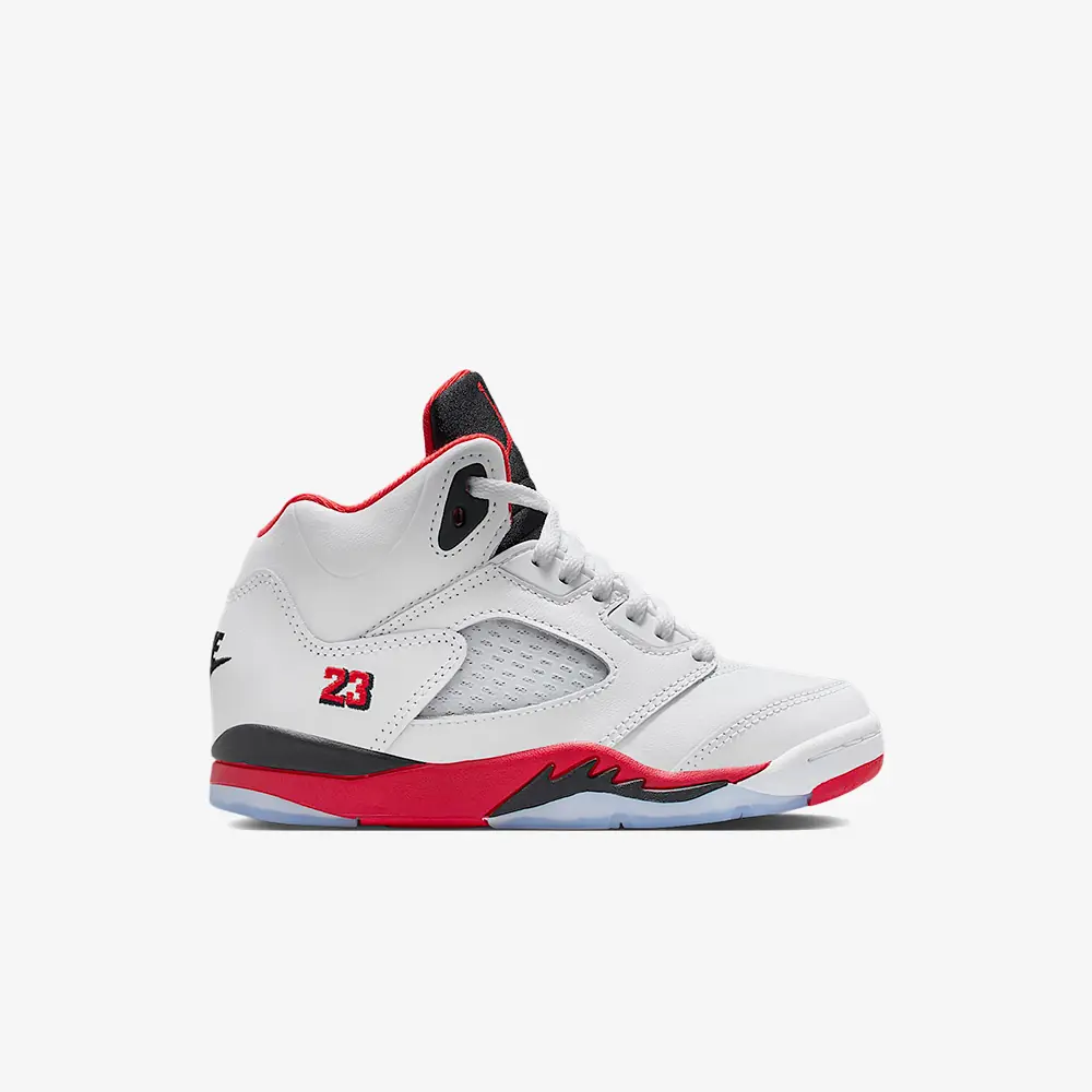 Retro Fire Red Black Tongue Jordan 5's Red Jordan Fire Red