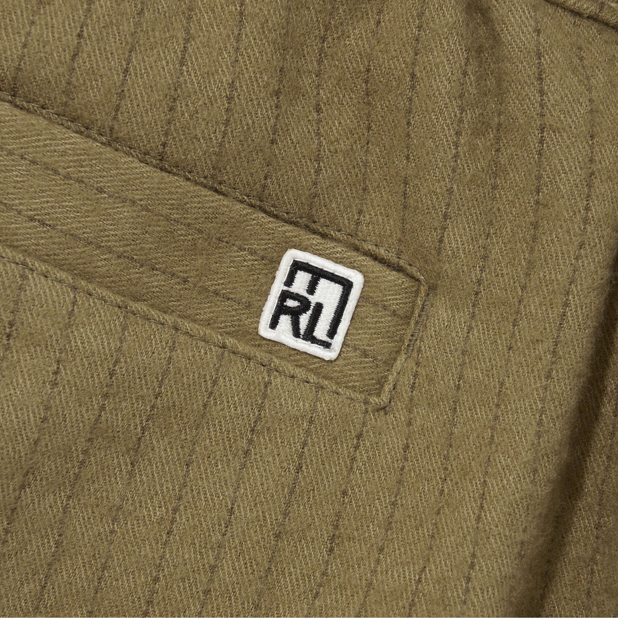 Premium Vintage Wool Striped Wide Pants 'Peanut Brown'