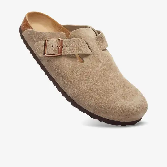 Boston Narrow Slippers Velour 'Taupe' - Görsel 5