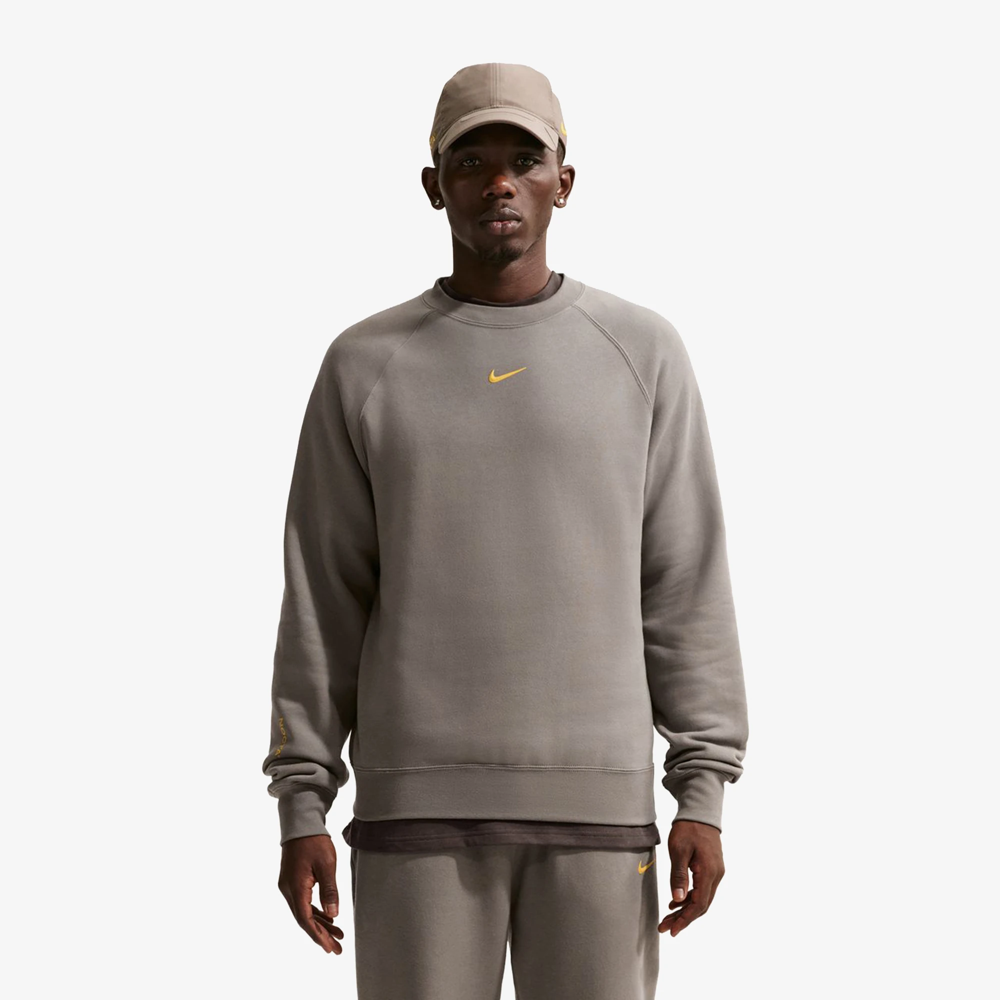 Nike x NOCTA Fleece Crewneck Sweatshirt 'Olive Grey'