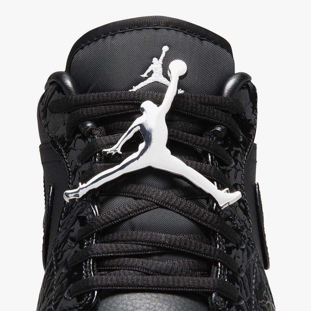 Air Jordan 1 Low SE Patent 'Elephant Black' (W)