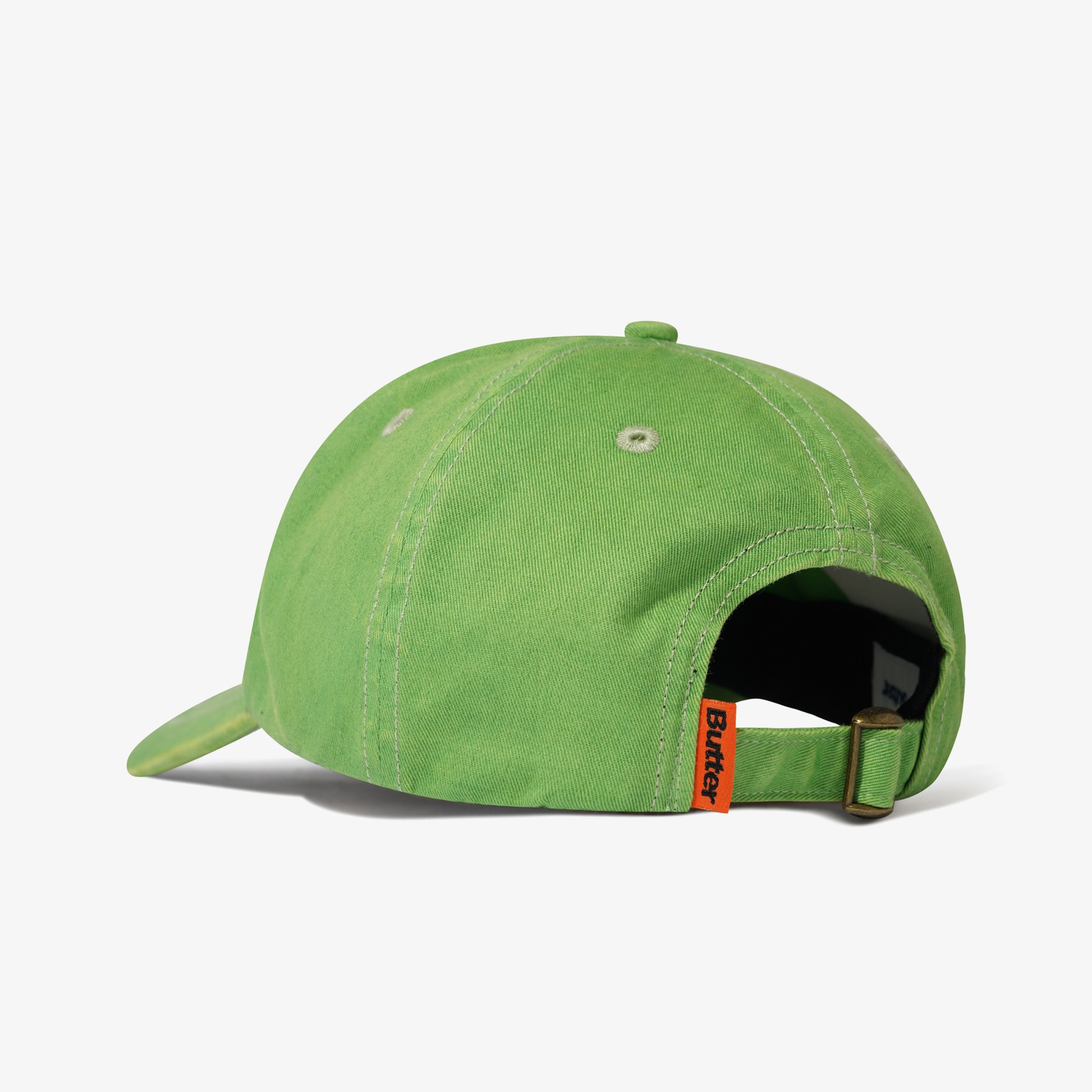 Rounded Logo 6 Panel Cap 'Washed Green'