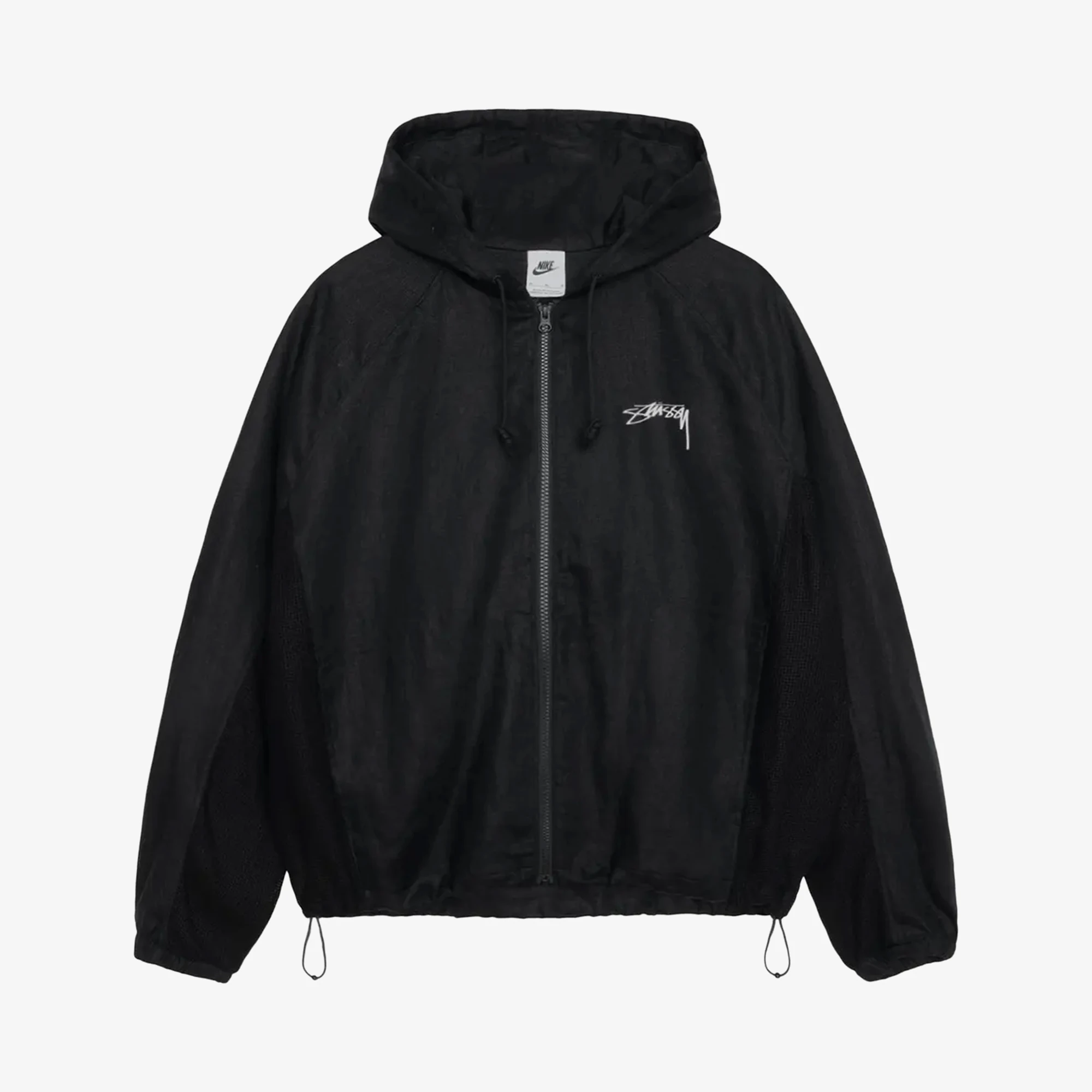 美品 STUSSY tailored jacket Nike x Stussy Linen Jacket Hoodie 'Black White' - WUNDER