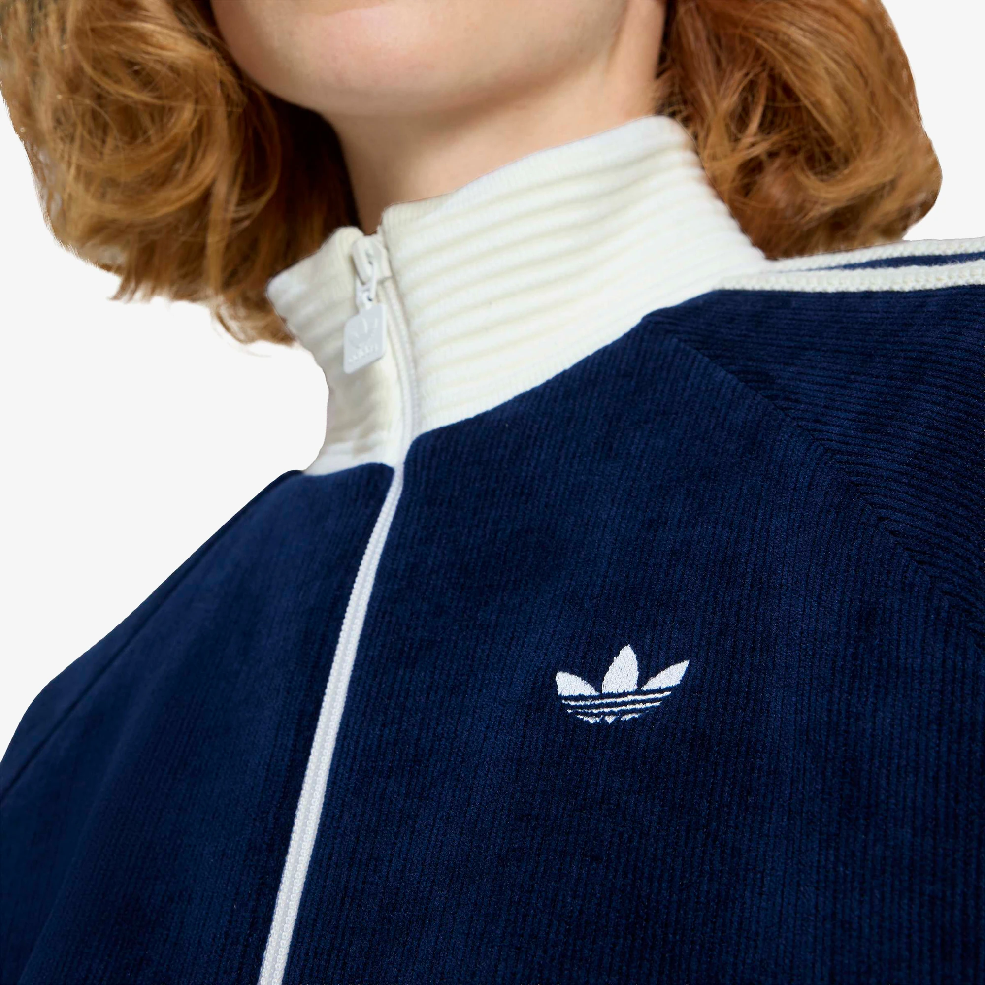 Velour Knit Track Top 'Night Indigo'