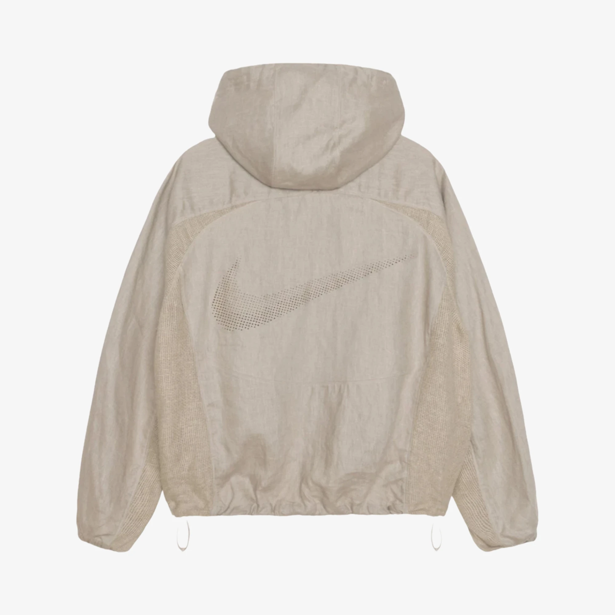Nike x Stussy Linen Jacket Hoodie 'Beige White'