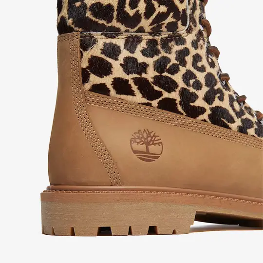 Premium 6 Inch Leopard Pattern Boot 'Beige' - Görsel 8