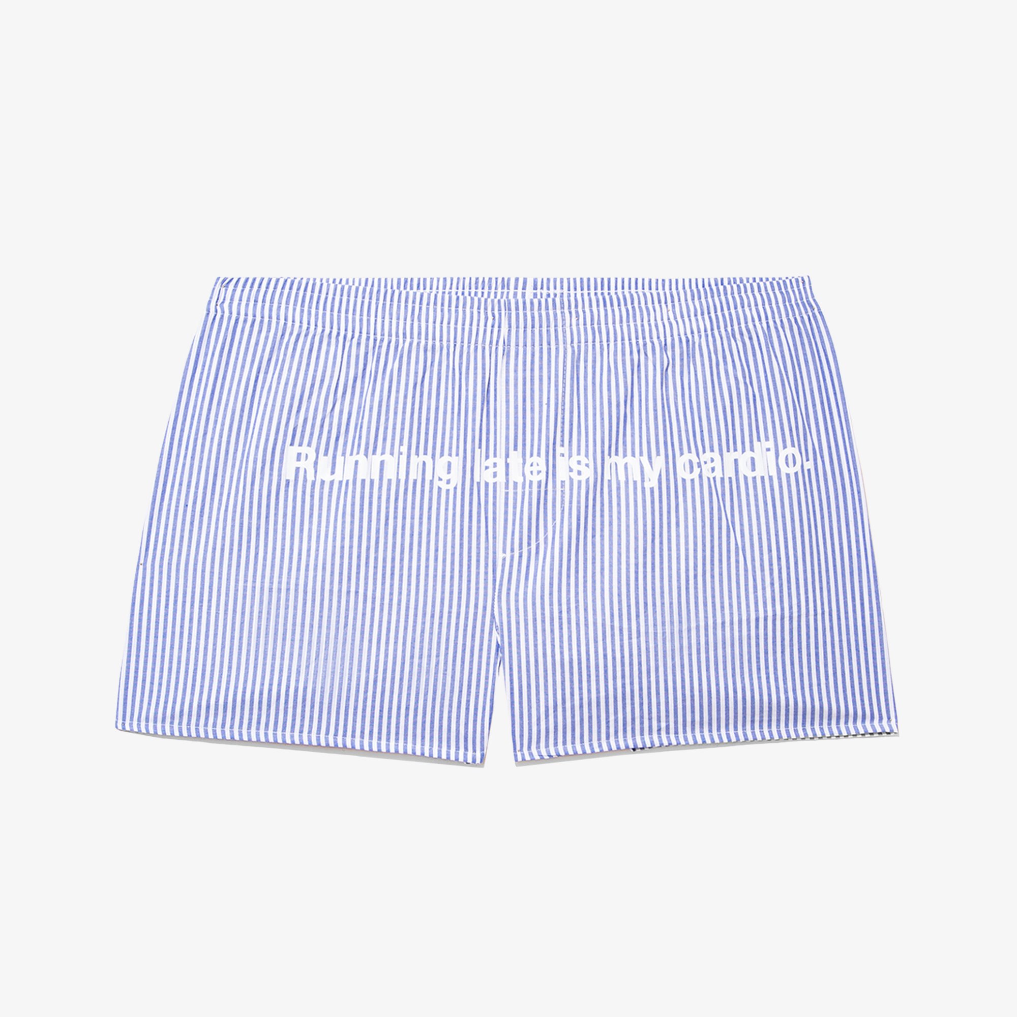 Running Late is My Cardio Boxer 'Blue'