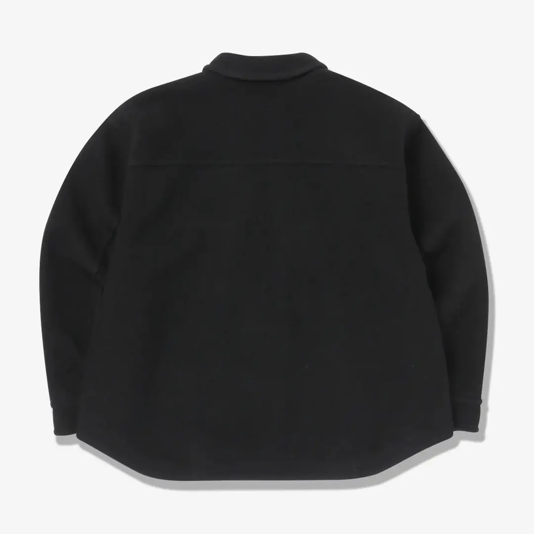 and wander Wool Shaggy Zip Jacket 'Black' - WUNDER