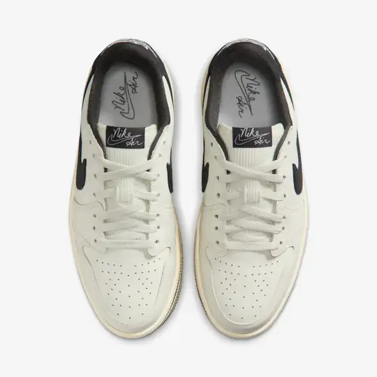 Jordan Air Jordan Krem 1 Low Triple Stack 'Sail Coconut Milk' (W) Wunder'de! Krem - 7. görsel