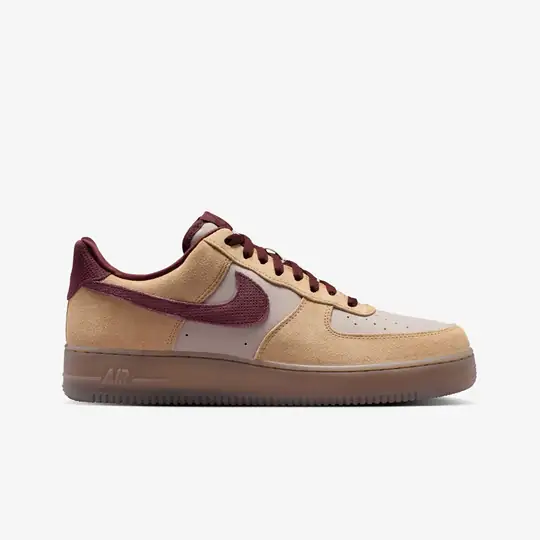Nike Nike Sarı Air Force 1 Low '07 Premium 'Linen Moon Particle Burgundy' Wunder'de! Sarı - 2. görsel