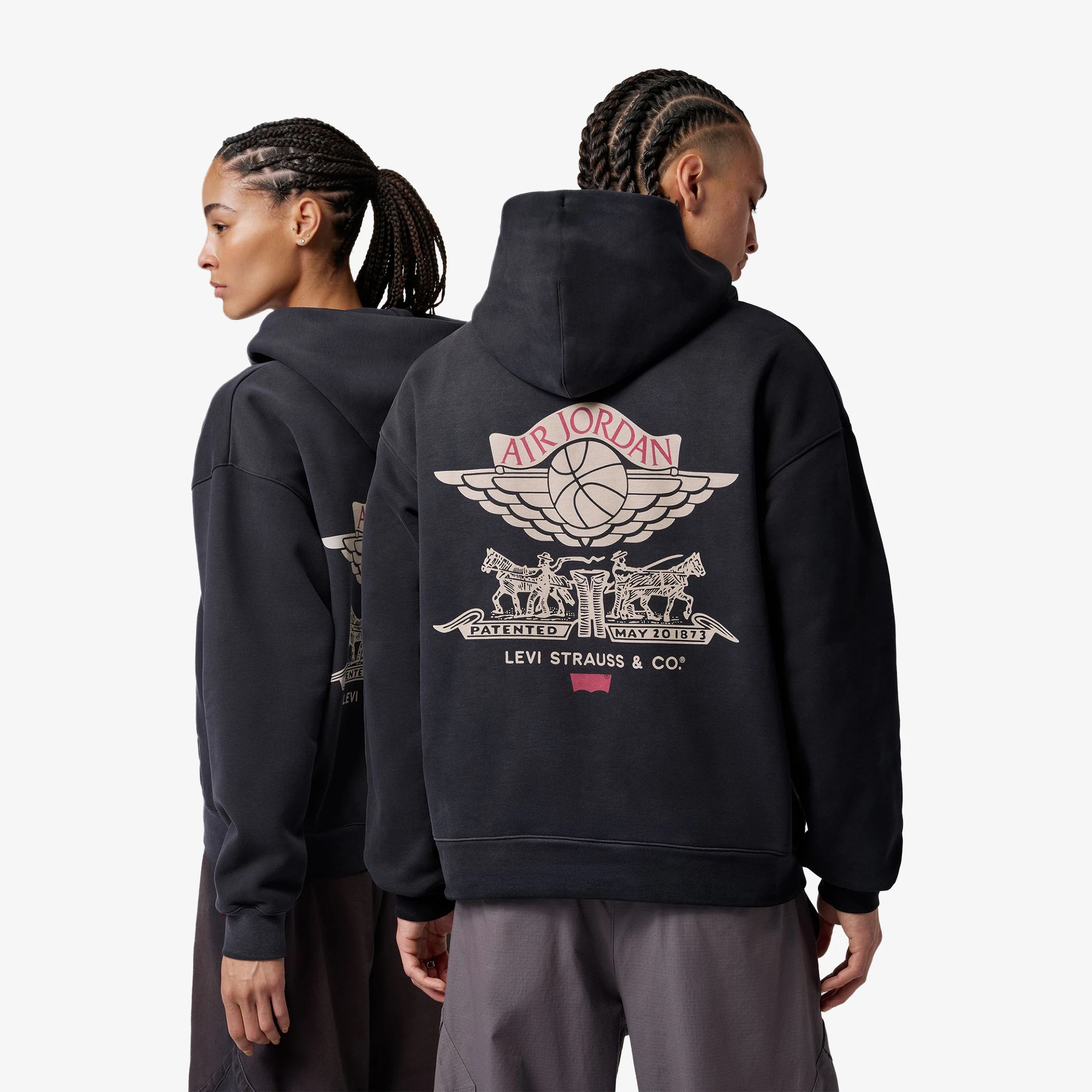 Air Jordan x Levi's® Full Zip Hoodie 'Black' - WUNDER