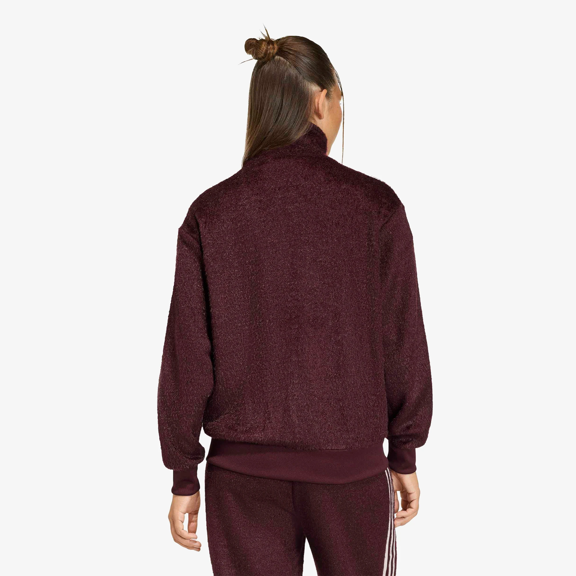 Mohair Firebird Loose Track Top 'Maroon'