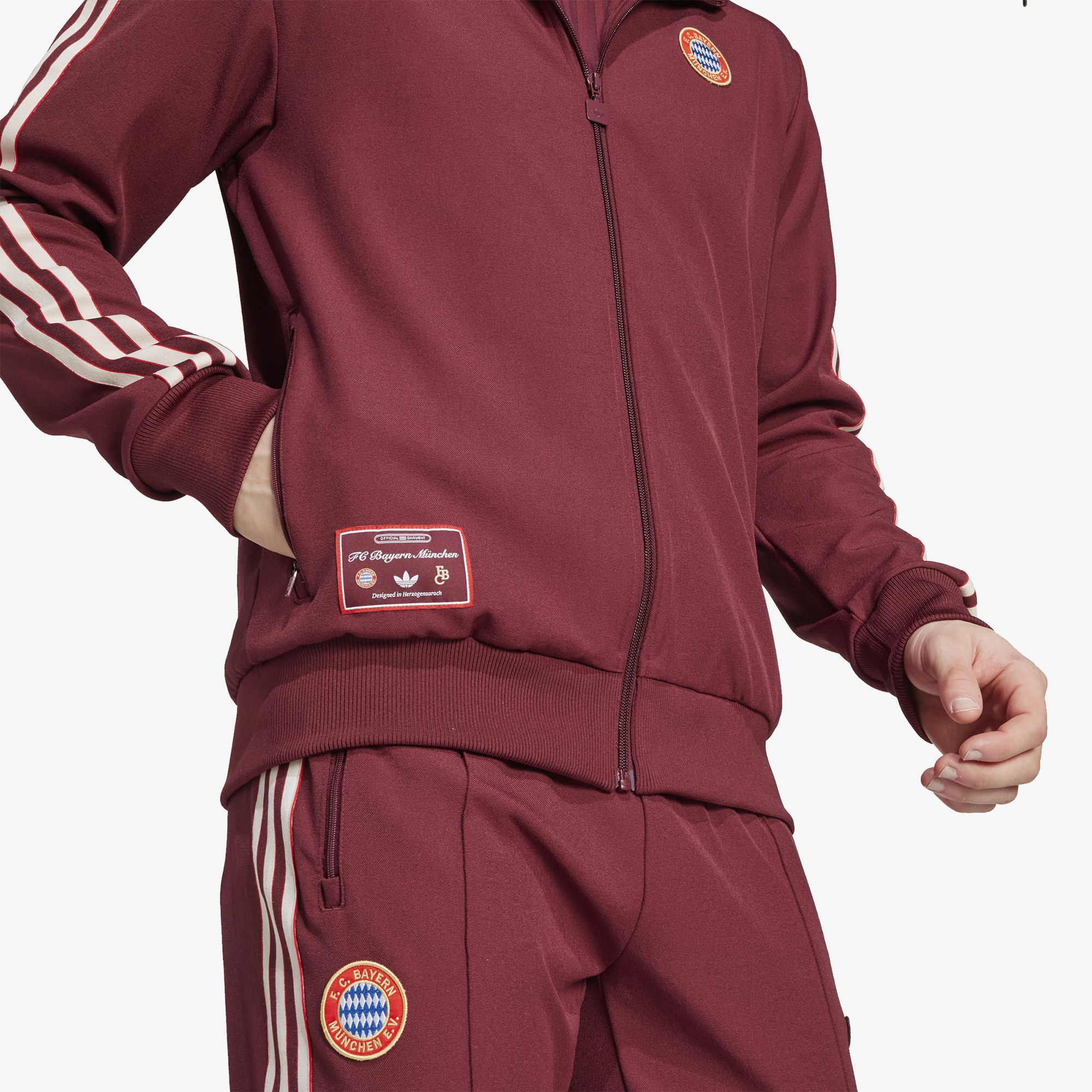 FC Bayern Terrace Icons Track Top 'Shadow Red'