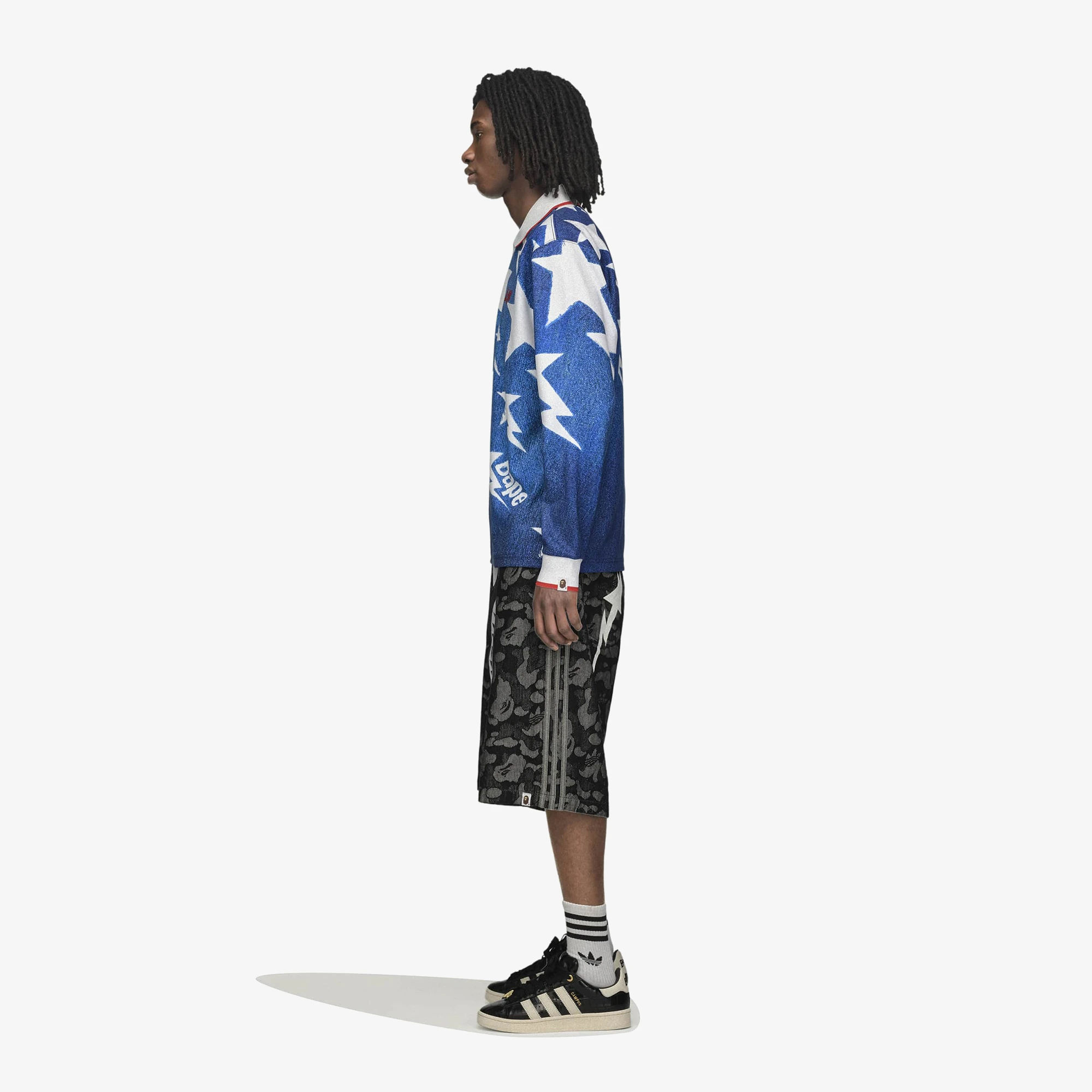 adidas x BAPE LSL Star Jersey 'Medium Blue Denim' - WUNDER