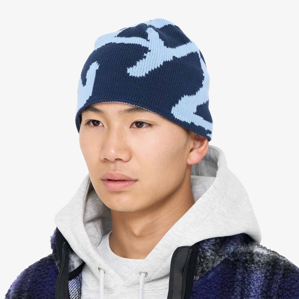 Burly Runningman Beanie 'Splatter Blue'