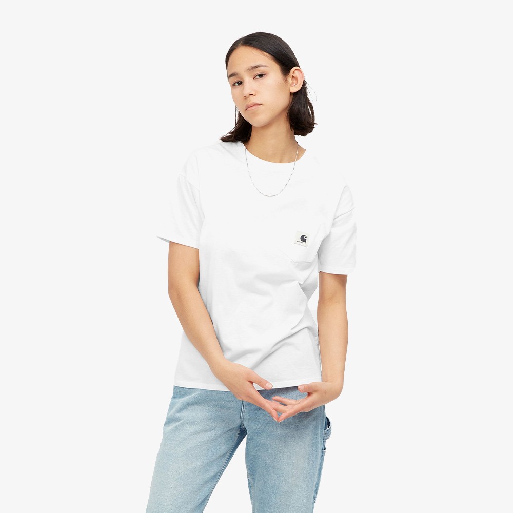 W' S/S Pocket T-Shirt 'White'